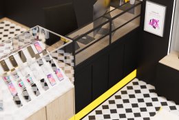 Design, manufacture and installation of stores: AJ Mobile Shop, Bang Pa-in, Ayutthaya